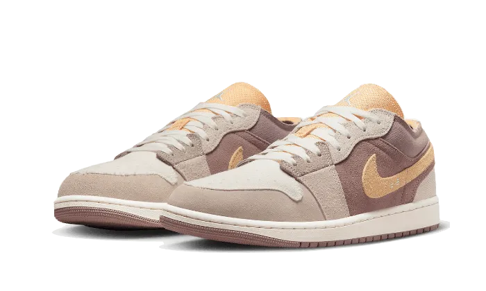 Seamless Upper Construction Air Jordan 1 Low SE Craft Sail Taupe Haze