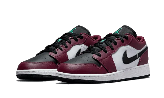 Air Jordan 1 Low SE Dark Beetroot Black Roma Green Relaxed Feel