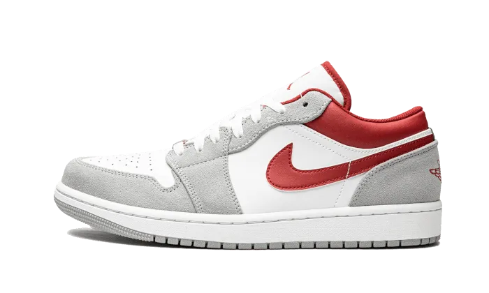 Air Jordan 1 Low SE Light Smoke Grey Gym Red Iconic Ease Stretchy Material