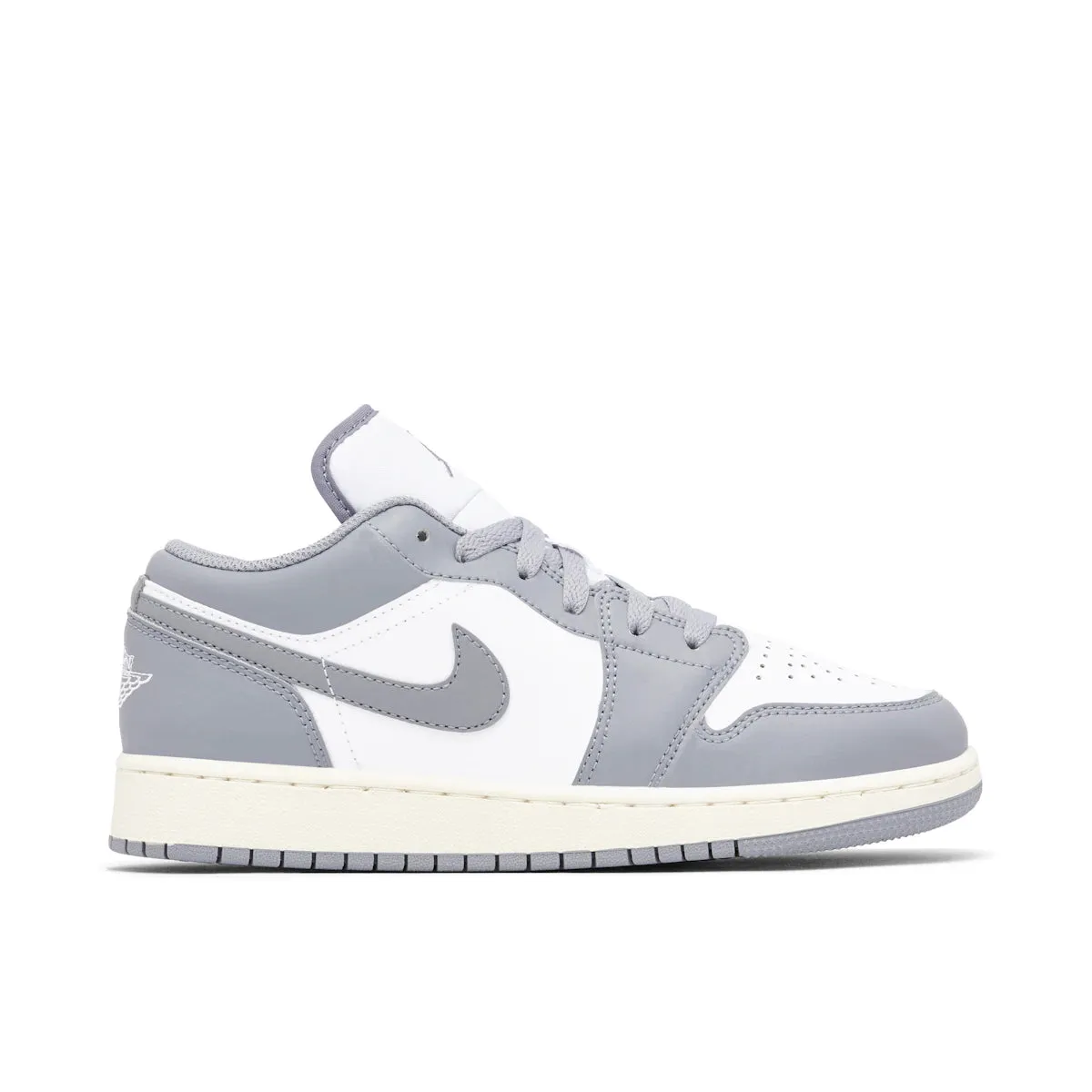 marathoning Comfort Flexibility Air Jordan 1 Low Vintage Grey (GS)