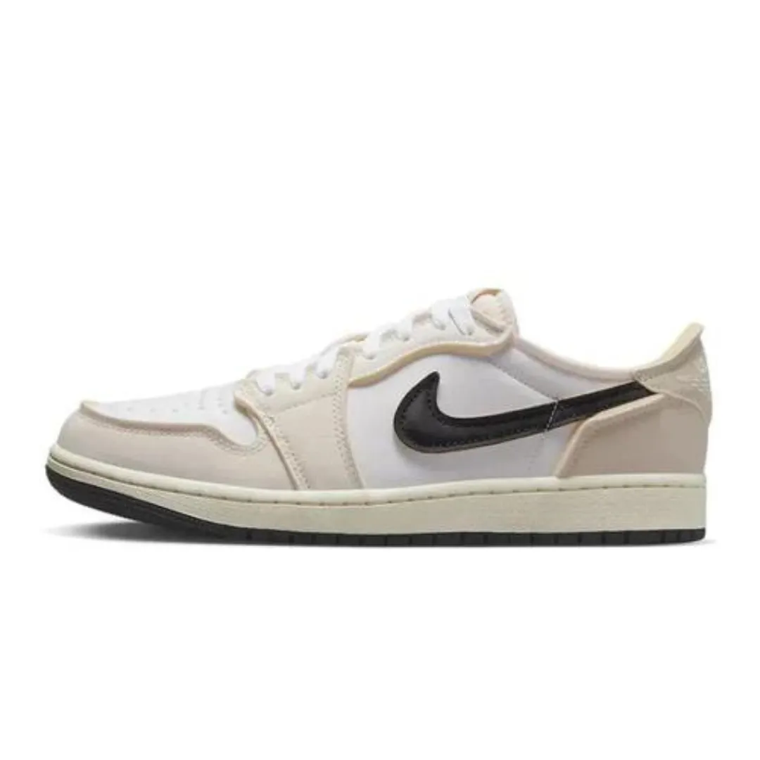 Air Jordan 1 Low White and Coconut Milk logo - sequined shoes rubber - sole - feature shoes