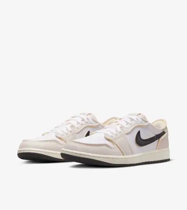 advanced runner running wear Comfort Design Air Jordan 1 Low White and Coconut Milk