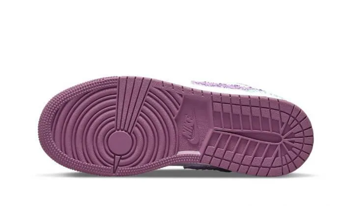 Air Jordan 1 Low White Light Bordeaux Daily Motion Variable Lace Lock