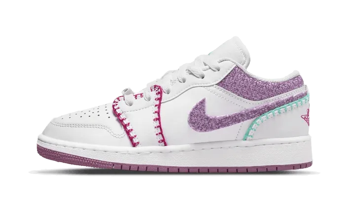 Luxe Comfort Air Jordan 1 Low White Light Bordeaux