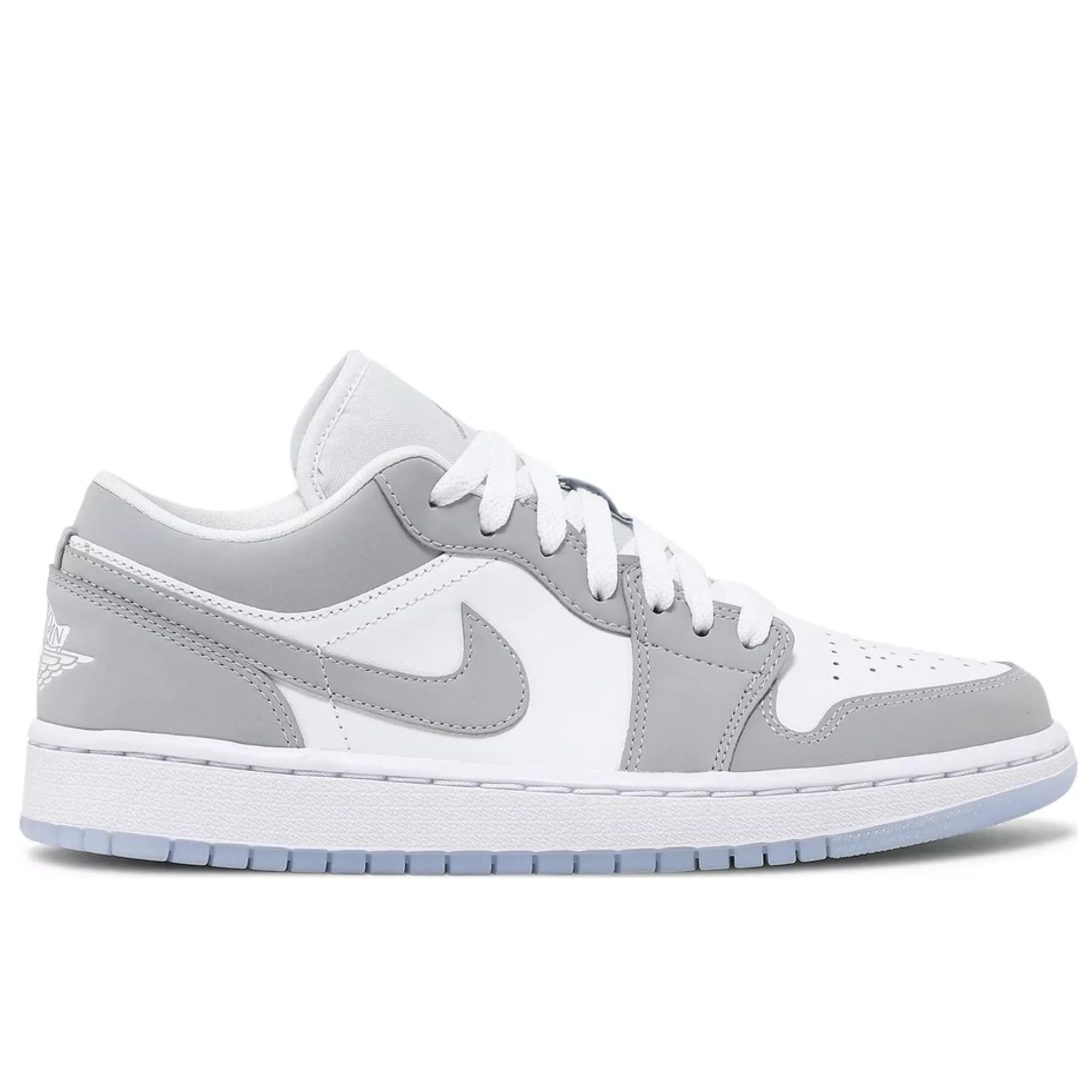 water - sports running shoes Air Jordan 1 Low Wolf Grey