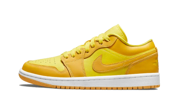 Comfortable Upper Material Rigidity to Flex Ratio Air Jordan 1 Low Yellow Strike