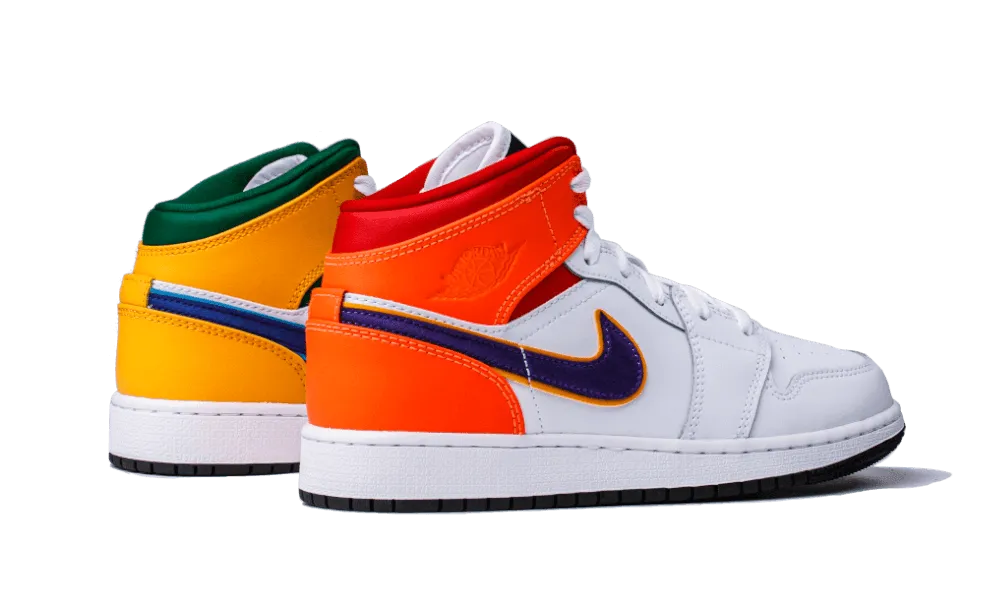 Quick Lacing System Air Jordan 1 Mid Alternate Multi-Color