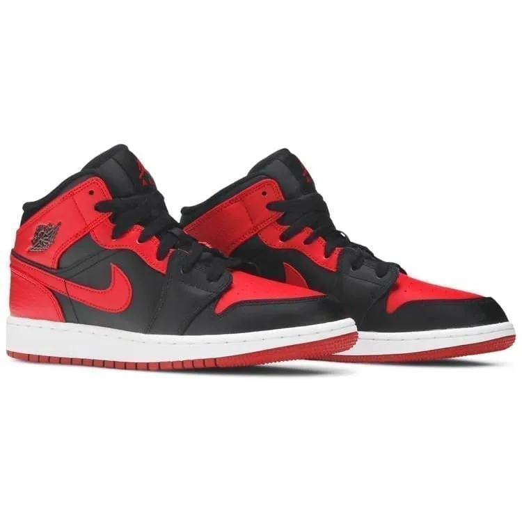 reinforced - toe shoes Air Jordan 1 Mid Banned 2020 (GS)