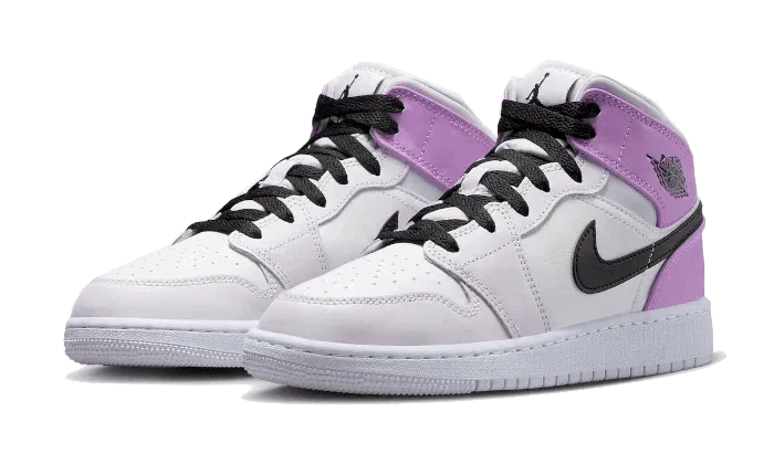 Air Jordan 1 Mid Barely Grape Classic Power Breathable Footbed