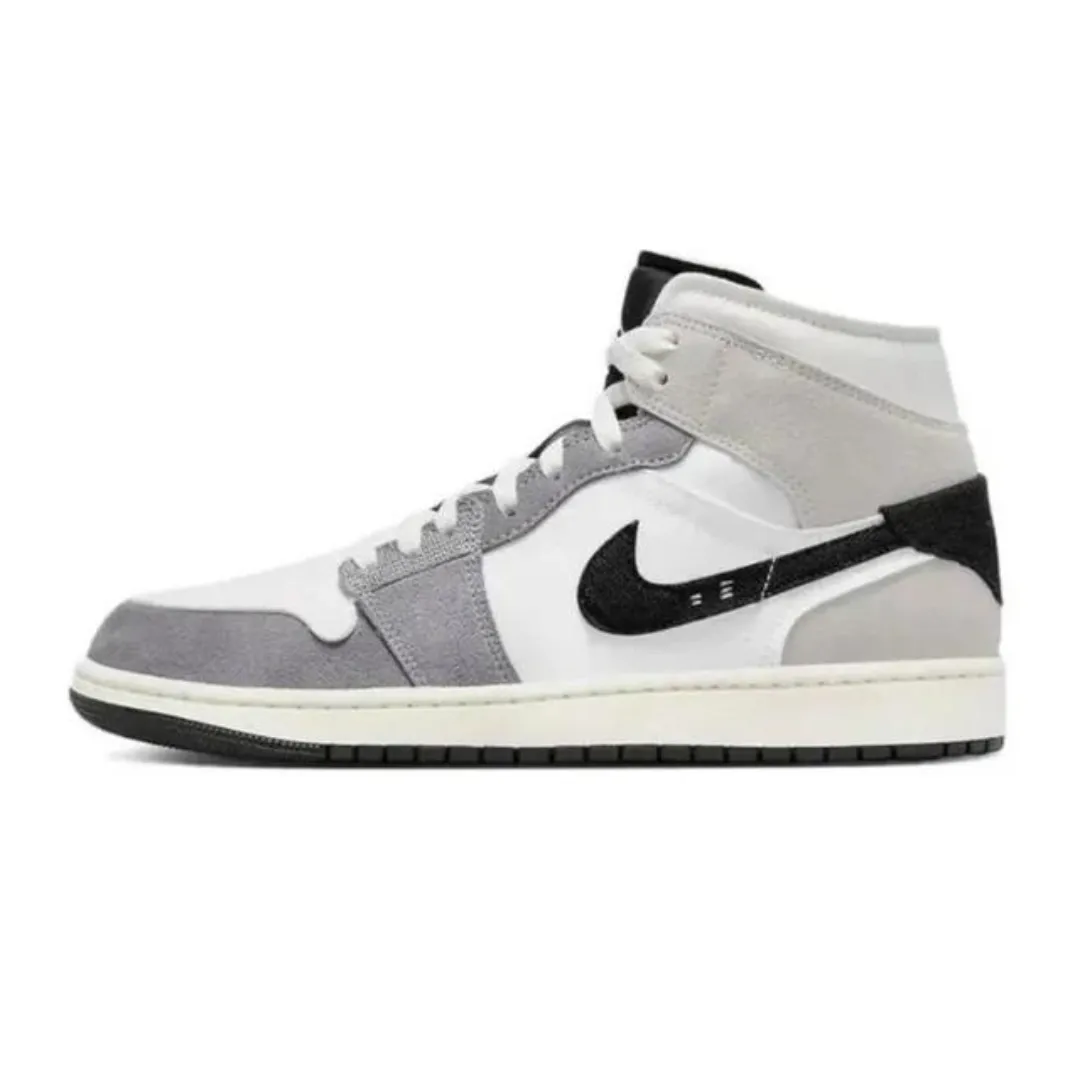 Air Jordan 1 Mid ??Cement Grey" practical gear
