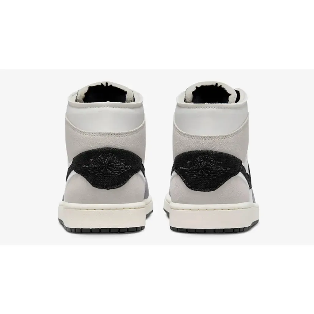 Air Jordan 1 Mid ??Cement Grey" Stretchy Material casual appearance