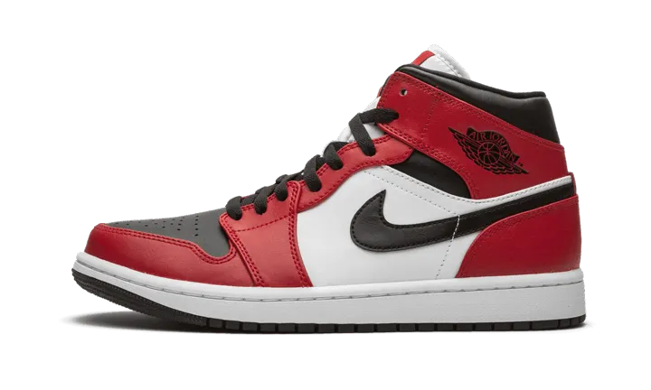 Air Jordan 1 Mid Chicago Black Toe Multi Layer Cushion