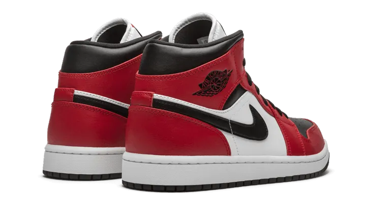 Air Jordan 1 Mid Chicago Black Toe Energy Flow Fashionable Style