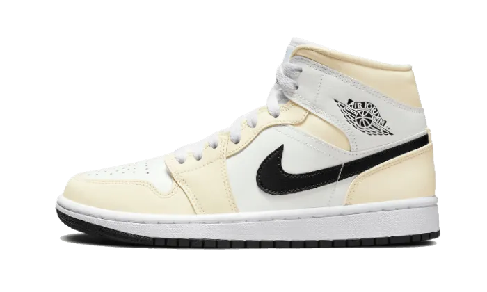 Zero Gravity Cushioning Air Jordan 1 Mid Coconut Milk