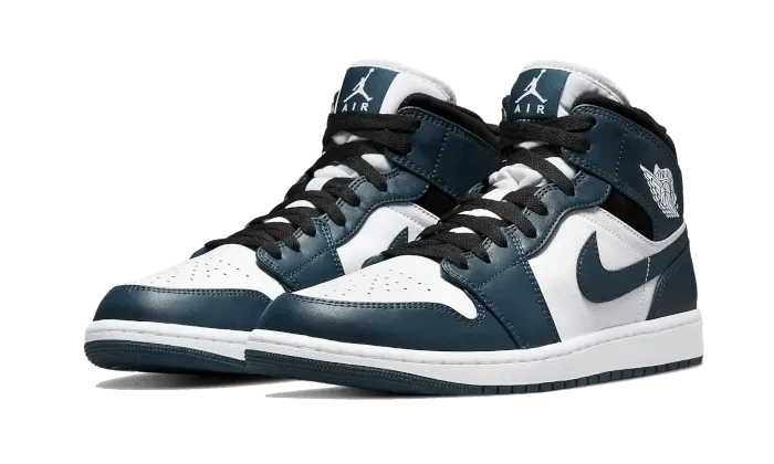 Impact Diffusing Plate Midfoot Lock System Air Jordan 1 Mid Dark Teal