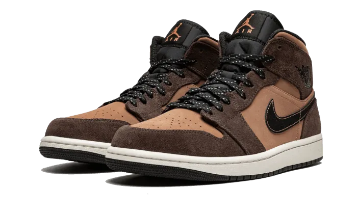 Barefoot Shoe Tech Outdoor shoes Air Jordan 1 Mid Earthy Brown