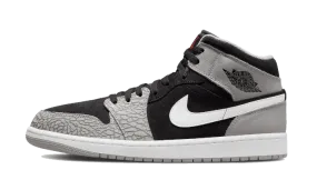 Air Jordan 1 Mid Elephant Print Versatile Wear Non Slip Sole