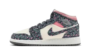 Gel Cushioning Air Jordan 1 Mid Floral Canvas