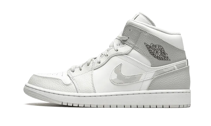 Air Jordan 1 Mid Grey Camo Balanced Base Fresh Style