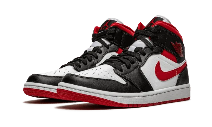 Orthotic Compatible Footbed Air Jordan 1 Mid Gym Red Black White