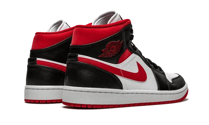 Air Jordan 1 Mid Gym Red Black White Neutral Stability