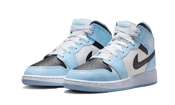 Air Jordan 1 Mid Ice Blue Dynamic support Comfortable Design Features