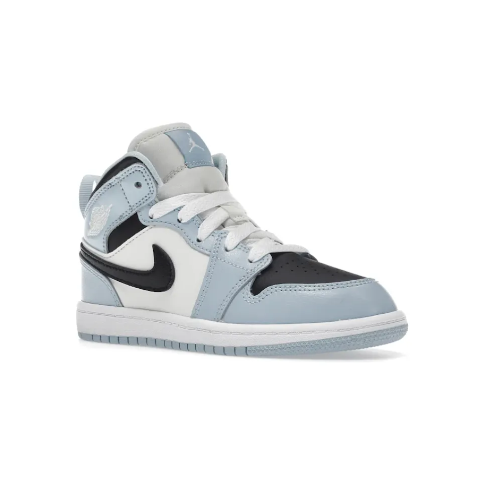Modern Aesthetic Air Jordan 1 Mid Ice Blue (PS)