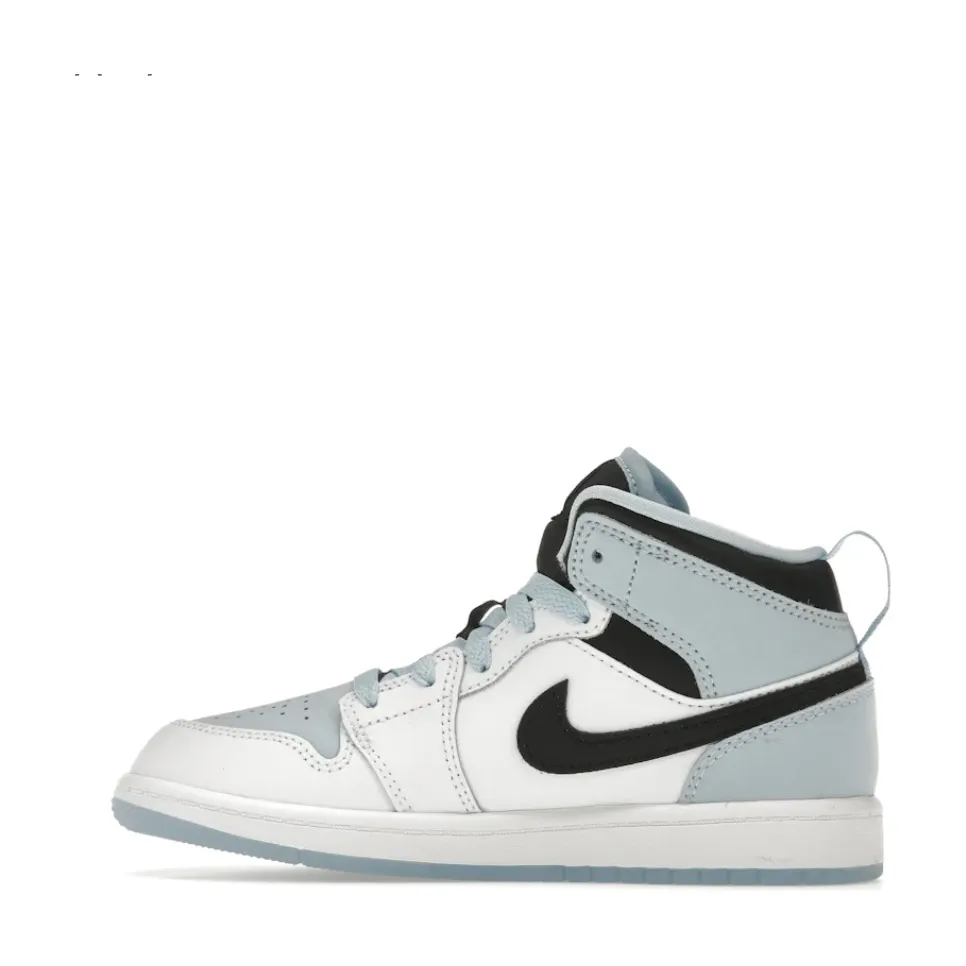 Air Jordan 1 Mid Ice Blue SE 2023 (PS) Comfortable ankle