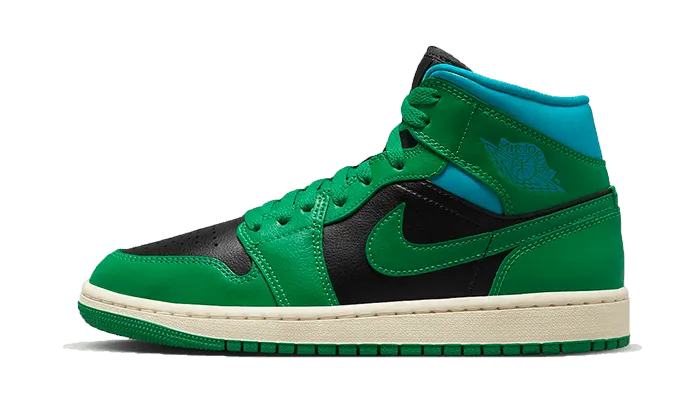 Classic Comfort Air Jordan 1 Mid Lucky Green Aquatone