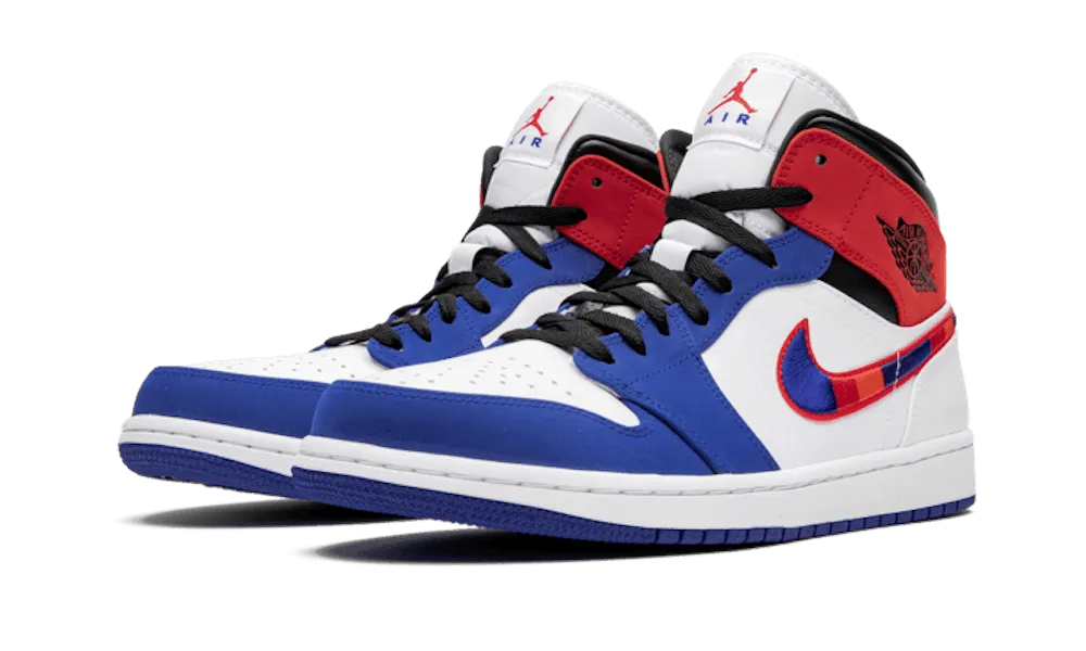 evening walk Air Jordan 1 Mid Multicolor Swoosh