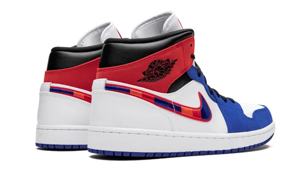 Air Jordan 1 Mid Multicolor Swoosh Outfit Match Iconic Ease