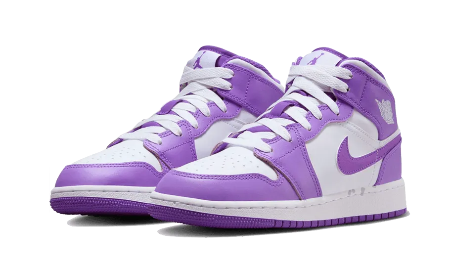 Balanced Flex Grooves Breathable mesh Air Jordan 1 Mid Purple Venom