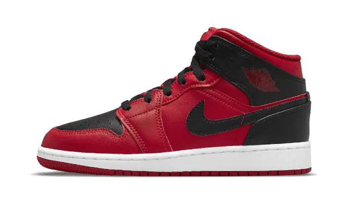 Air Jordan 1 Mid Reverse Bred Hexagonal Traction Weight Free