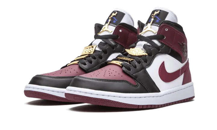 Air Jordan 1 Mid SE Black Dark Beetroot AntiOdorTreatment