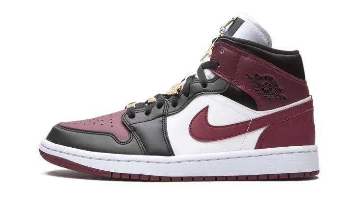Casual Style Air Jordan 1 Mid SE Black Dark Beetroot