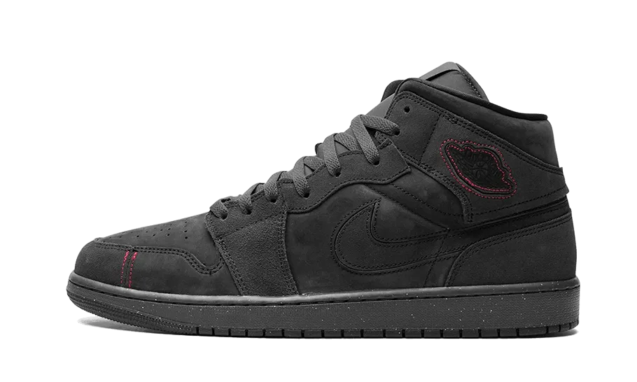 Secure Grip Flexibility Support Air Jordan 1 Mid SE Craft Grey Red