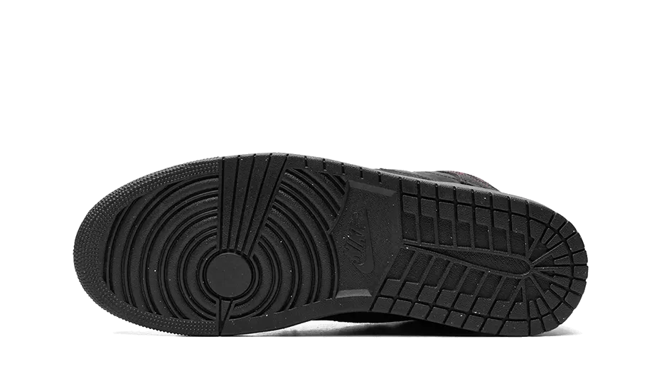 Air Jordan 1 Mid SE Craft Grey Red airflow