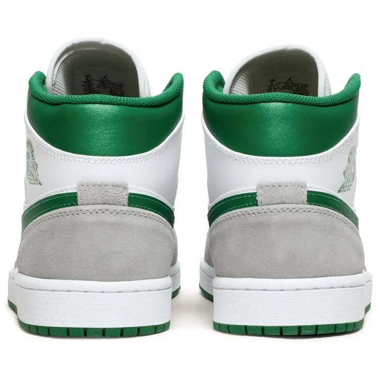 Air Jordan 1 Mid SE Grey Green formal wear shoes gradient - design shoes