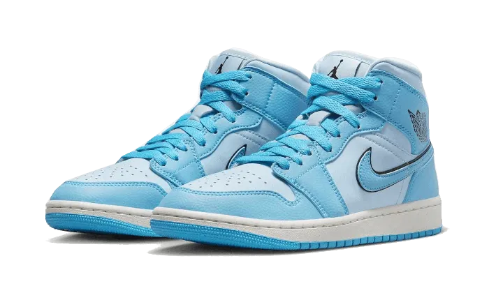 Stylish Wear Moisture Management Fabric Air Jordan 1 Mid SE Ice Blue