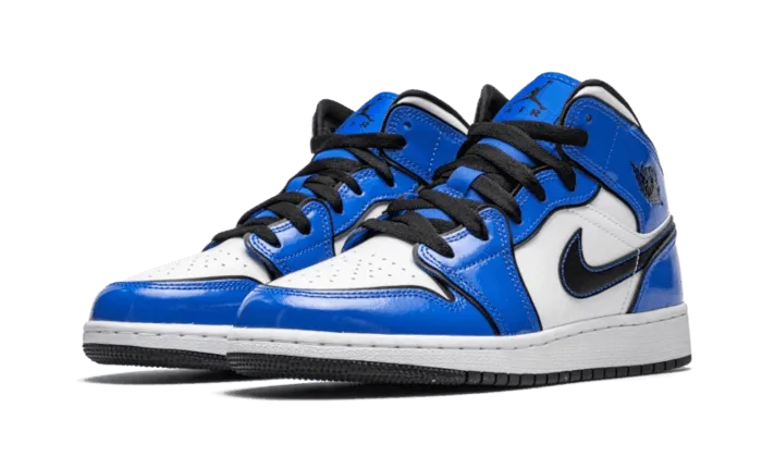 Air Jordan 1 Mid Signal Blue Durable arch