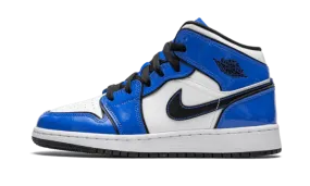 Air Jordan 1 Mid Signal Blue Smooth Zone Lockdown fit