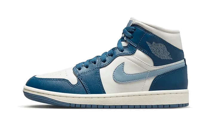 Padded Tongue Construction Air Jordan 1 Mid Sky J French Blue