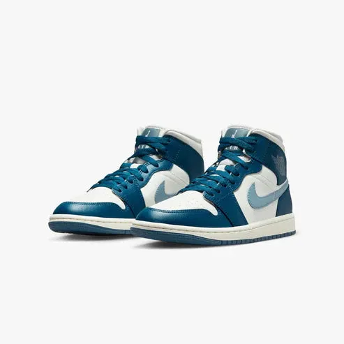 Air Jordan 1 Mid Sky J Ozone Blue (W) running for socializing