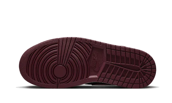 Air Jordan 1 Mid Split Beach Cherrywood Red Urban Casual Weightless Cushion Technology