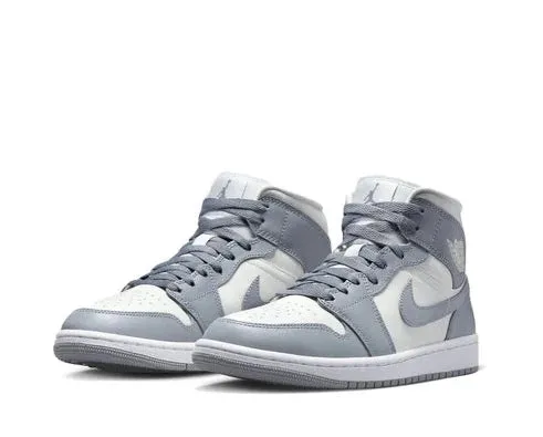 Anti microbial sandy terrain Air Jordan 1 Mid Stealth (W)