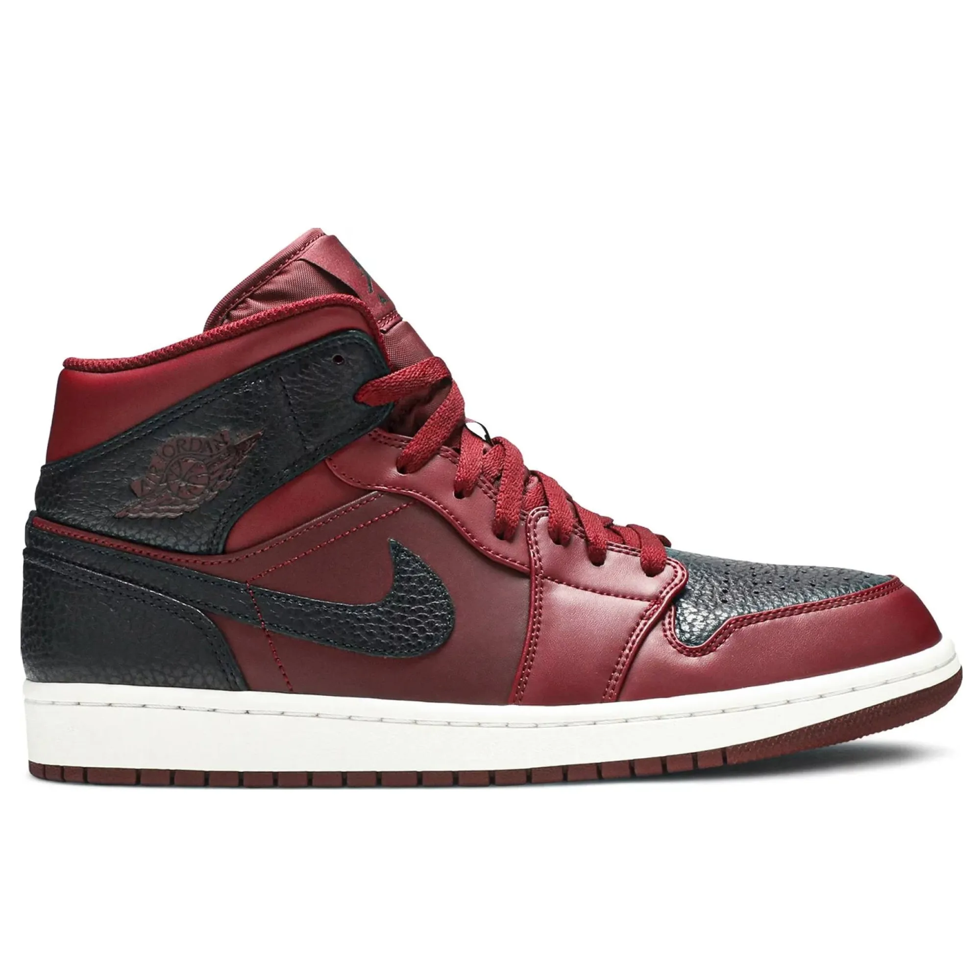 adjustable - straps rocky shoes Air Jordan 1 Mid Team Red Black