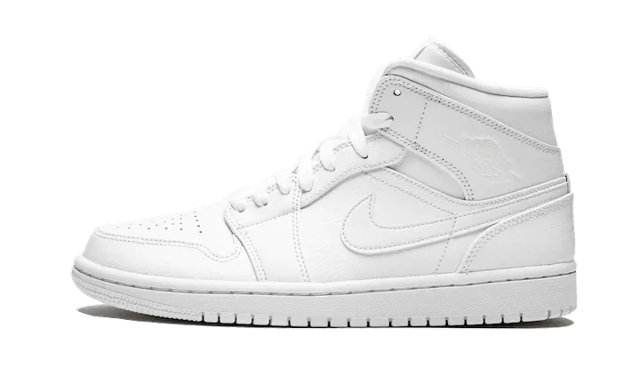 Simple Choice Performance Support Air Jordan 1 Mid Triple White (2020)