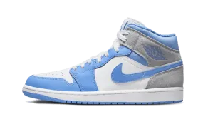 Sturdy Outsole Ultra Responsive Cushioning Air Jordan 1 Mid University Blue Grey
