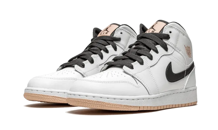 Flow Structure Matte Finish Air Jordan 1 Mid White Arctic Orange