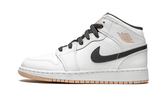 Air Jordan 1 Mid White Arctic Orange SlipOn Shock Diffusion
